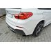 Накладки сплиттеры боковые на задний бампер на BMW X4 F26 M-Paket